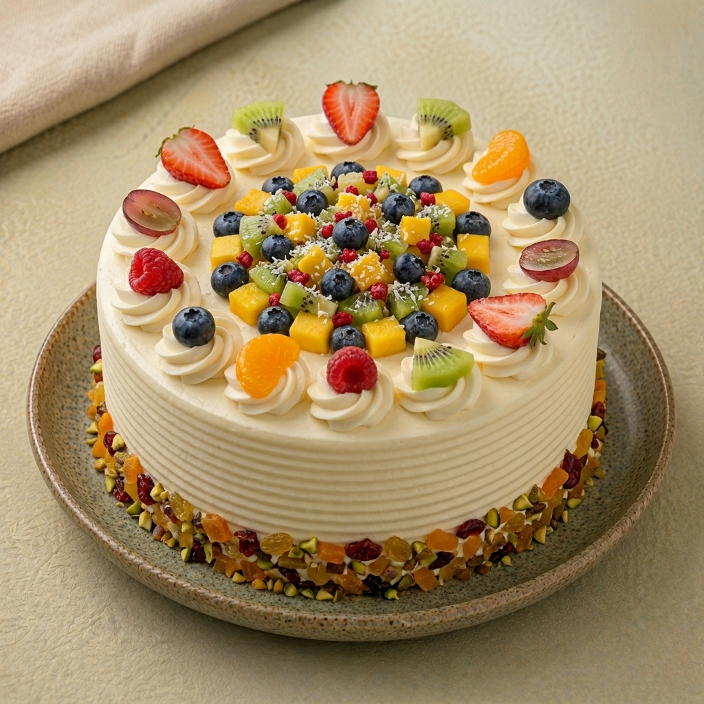 fresh fruit cake